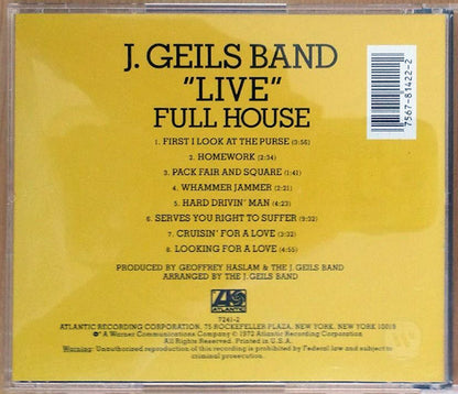 The J. Geils Band : "Live" Full House (CD, Album, RE)