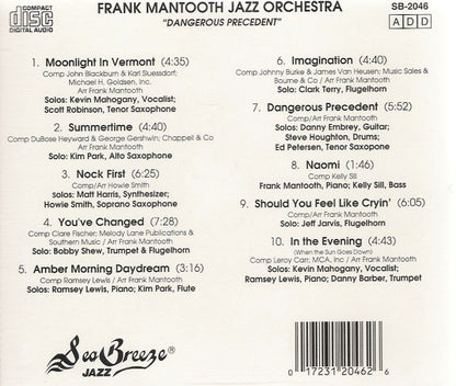 Frank Mantooth : Dangerous Precedent (CD)