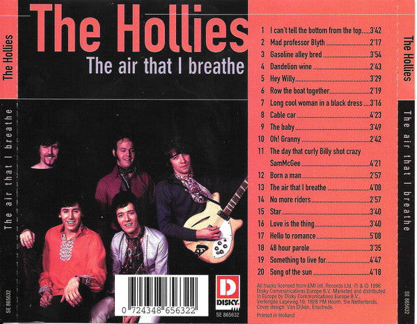The Hollies : The Air That I Breathe (CD, Comp)