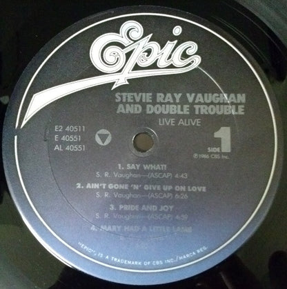 Stevie Ray Vaughan And Double Trouble* : Live Alive (2xLP, Album, Gat)