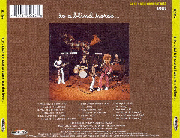 Faces (3) : A Nod Is As Good As A Wink...To A Blind Horse... (HDCD, Album, Ltd, RE)