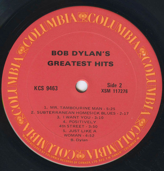 Bob Dylan : Bob Dylan's Greatest Hits (LP, Comp, RE)