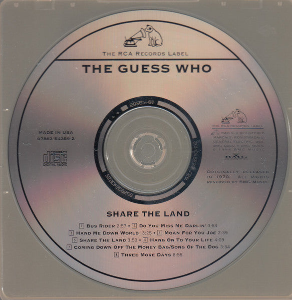 The Guess Who : Share The Land (CD, Album, RE, RM)