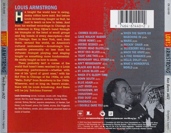 Louis Armstrong : Ken Burns Jazz (CD, Comp, RM)