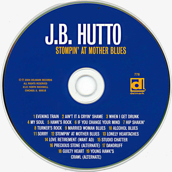 J.B. Hutto : Stompin' At Mother Blues  (CD, Album)