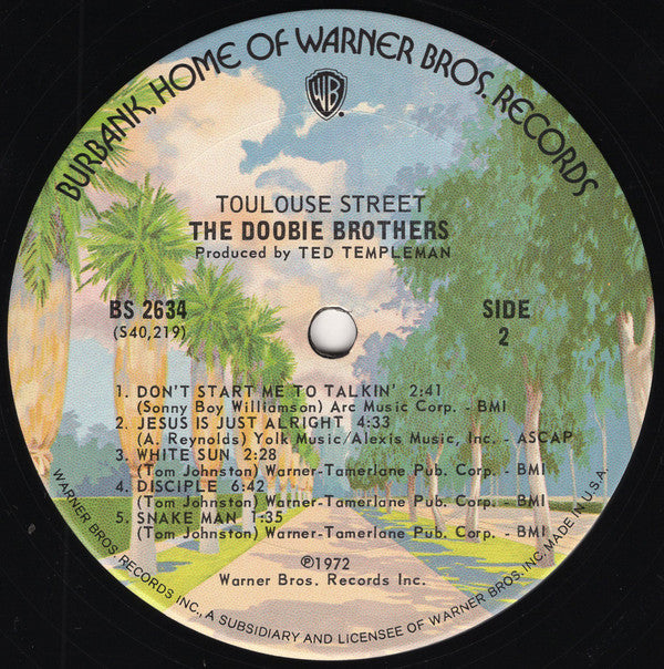 Buy The Doobie Brothers : Toulouse Street (LP, Album, RE, San
