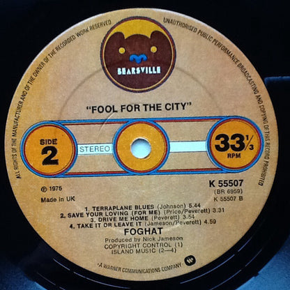 Foghat : Fool For The City (LP, Album)