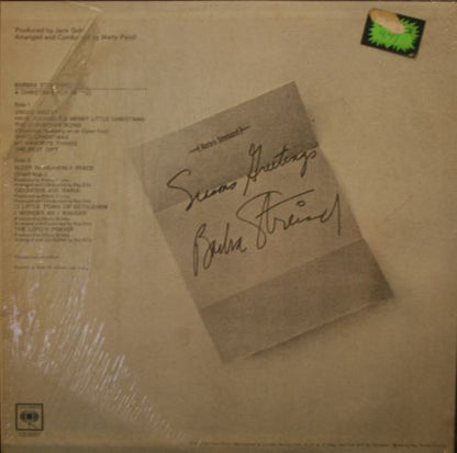 Barbra Streisand : A Christmas Album (LP, Album, RE)