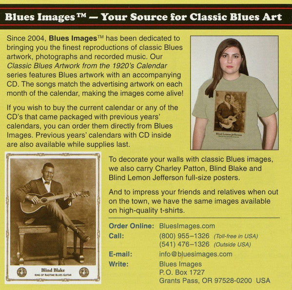 Various : 15 Classic Blues Songs From The 1920's: Vol. 1 (CD, Comp, RM)