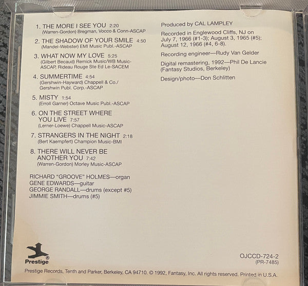 Richard "Groove" Holmes : Misty (CD, Album, RE, RM)