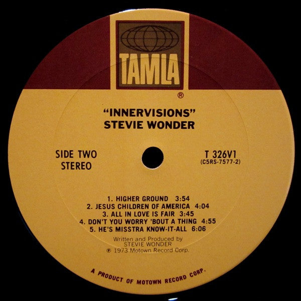 Stevie Wonder : Innervisions (LP, Album, Club, Gat)