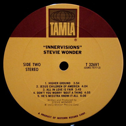 Stevie Wonder : Innervisions (LP, Album, Club, Gat)
