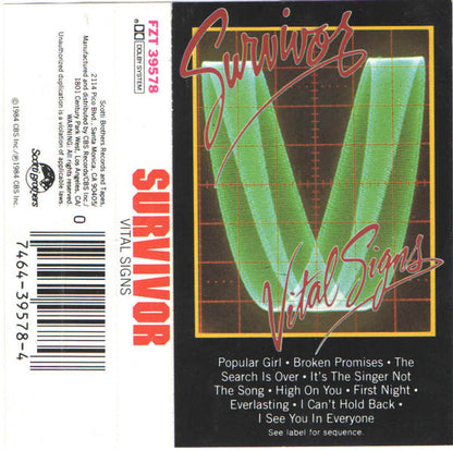 Survivor : Vital Signs (Cass, Album)