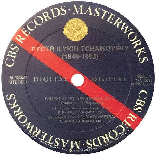 Claudio Abbado, Tchaikovsky*, Chicago Symphony Orchestra : Symphony No. 6 "Pathetique" / Marche Slave (LP, Album)