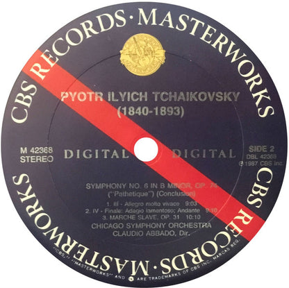 Claudio Abbado, Tchaikovsky*, Chicago Symphony Orchestra : Symphony No. 6 "Pathetique" / Marche Slave (LP, Album)