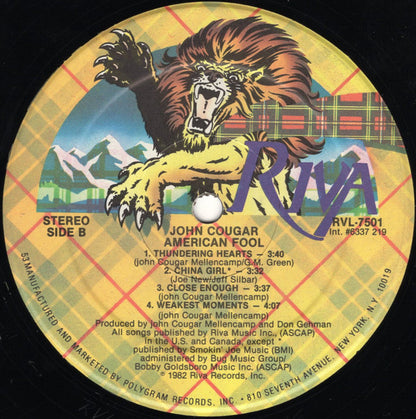 John Cougar* : American Fool (LP, Album, 53 )