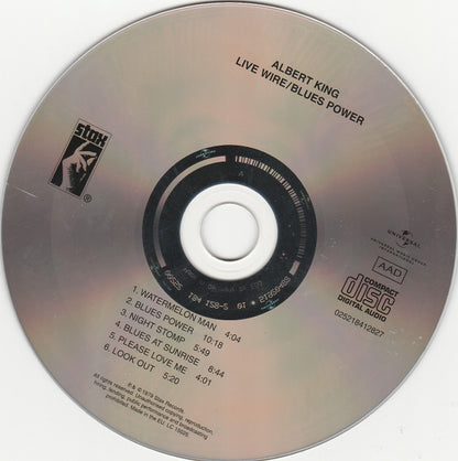Albert King : Live Wire / Blues Power (CD, Album, RE)