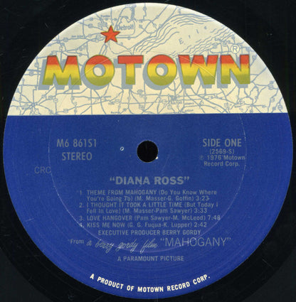 Diana Ross : Diana Ross (LP, Album, Club, Col)
