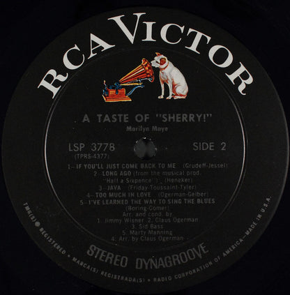 Marilyn Maye : A Taste Of "Sherry!" (LP, Album)