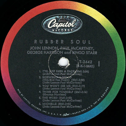 The Beatles : Rubber Soul (LP, Album, Mono, Glo)