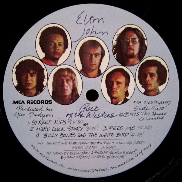Elton John : Rock Of The Westies (LP, Album, RE, RP, Glo)