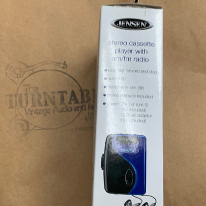 Jensen SCR-68BL Portable Cassette Player & Radio