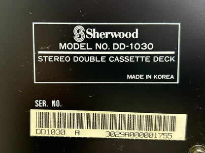Sherwood DD-1030 Double Cassette Deck * Fully Serviced * new Belts
