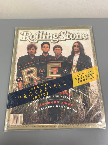 Rolling Stone Magazine R.E.M. with Rocketeer Poster !  * Sealed !!!!!