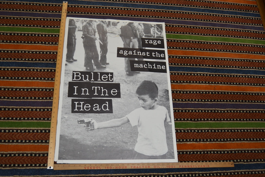 Rage Against the Machine Bullet in the Head Poster 25x35 inch