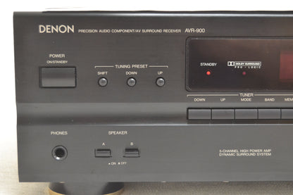 Denon AVR-900 Stereo Receiver * Remote * Fully Serviced * 60W RMS * Manual