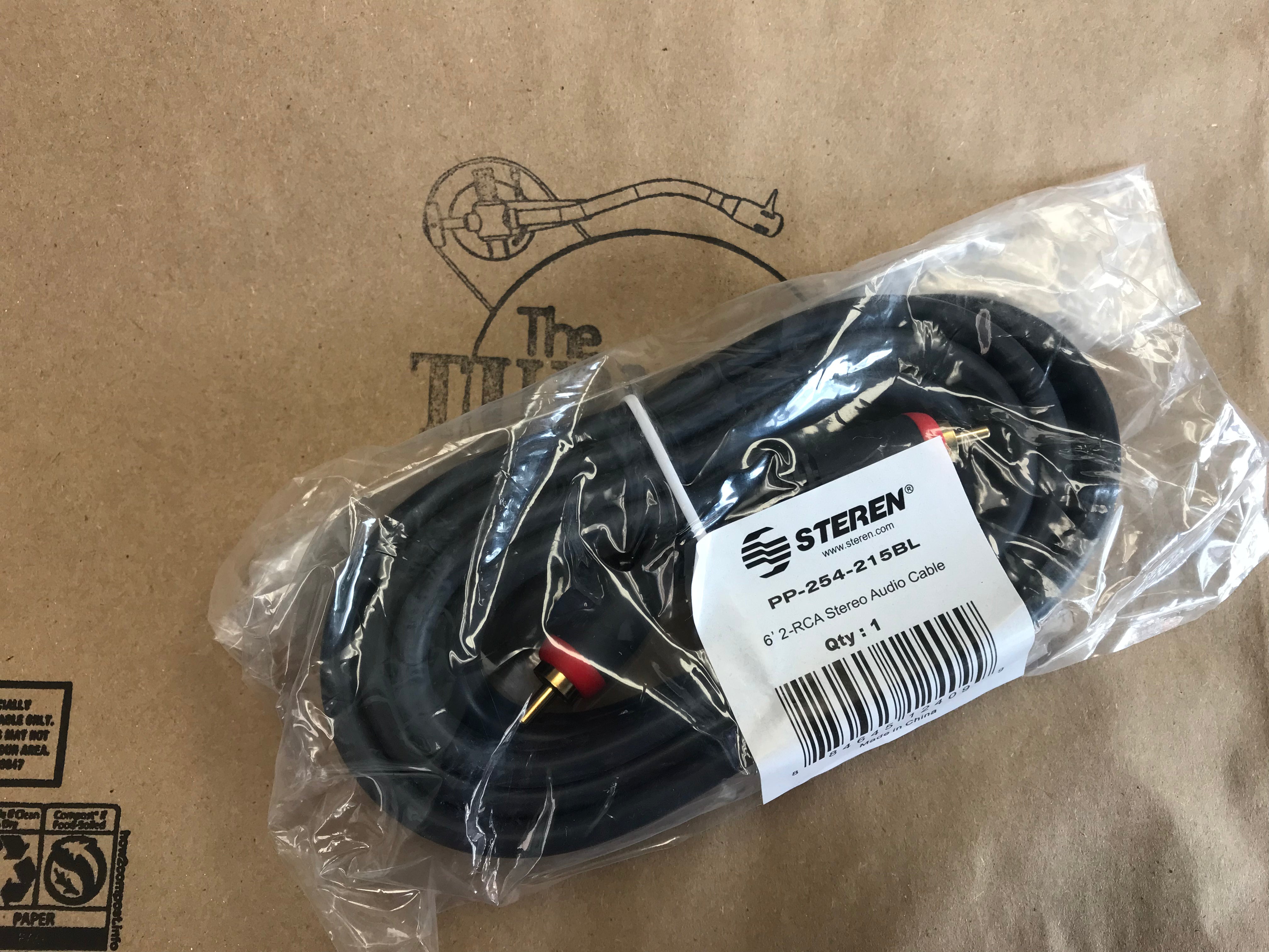 Steren RCA Stereo Audio Cable 6'2