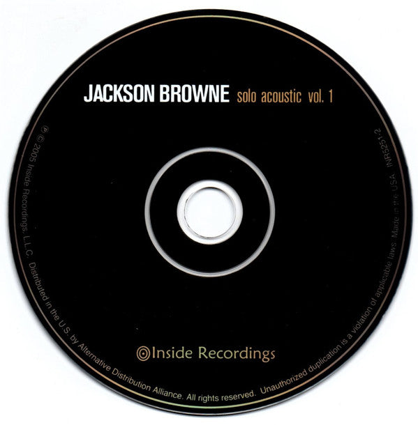 Jackson Browne : Solo Acoustic Vol.1 (CD, Album, Dig)