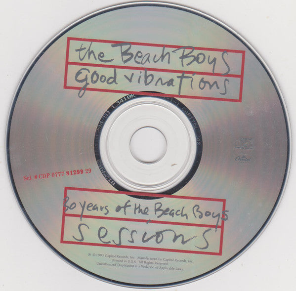 The Beach Boys : Good Vibrations - 30 Years Of The Beach Boys Sessions (CD, Album, Comp)