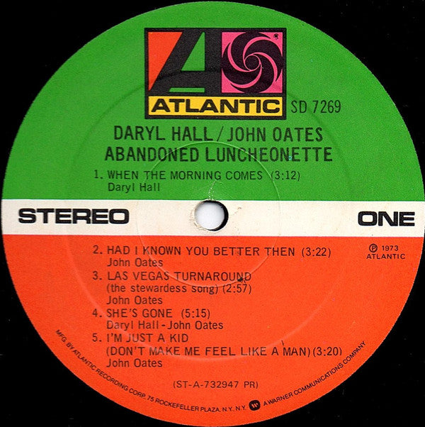 Buy Daryl Hall & John Oates : Abandoned Luncheonette (LP, Album