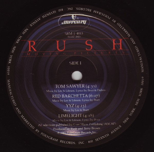 Rush : Moving Pictures (LP, Album, Ter)