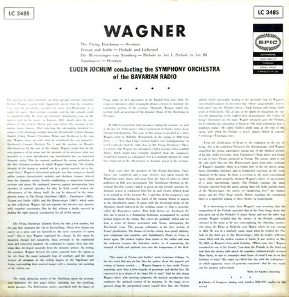 Wagner*, Eugen Jochum, Symphony Orchestra Of Bavarian Radio* : Wagner: Tristan Und Isolde / Prelude And Liebestrod / Other Overtures (LP)