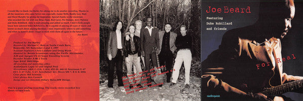 Joe Beard Featuring Duke Robillard And Friends* : For Real (CD, Album)