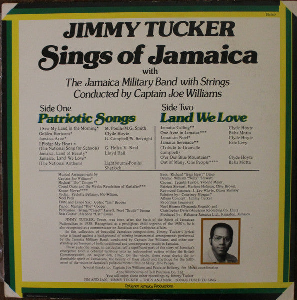 Jimmy Tucker : Sings Of Jamaica (LP, Album)