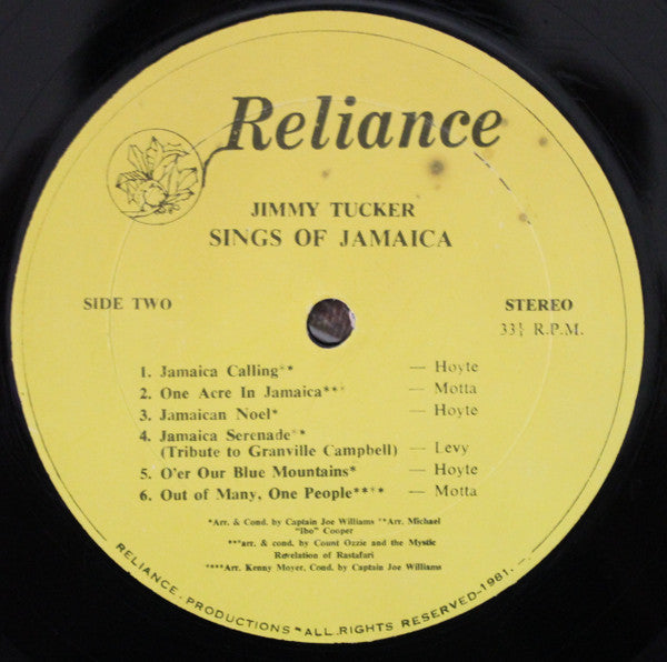 Jimmy Tucker : Sings Of Jamaica (LP, Album)