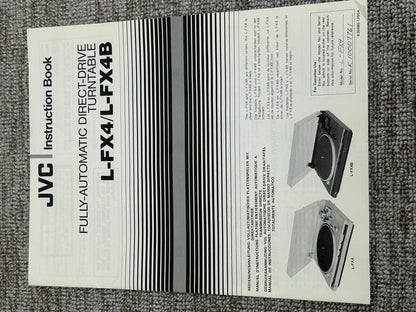 JVC L-FX4 Fully Automatic Direct Drive Turntable * Box * Manual * AT Cartridge