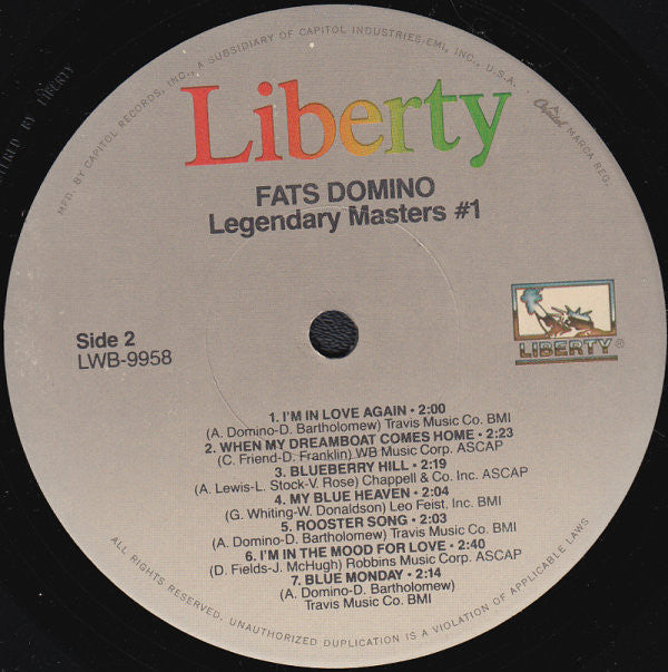 Fats Domino : Fats Domino (2xLP, Comp, RE)