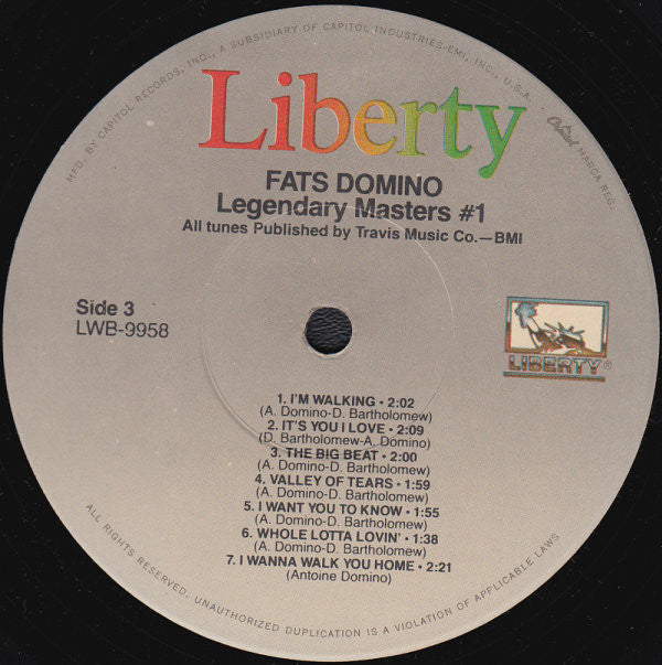 Fats Domino : Fats Domino (2xLP, Comp, RE)