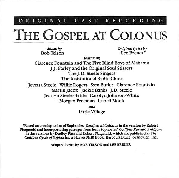 "The Gospel At Colonus" Original Cast : The Gospel At Colonus (CD, Album)
