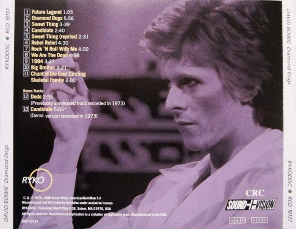 Bowie* : Diamond Dogs (CD, Album, Club, RE, RM, CRC)