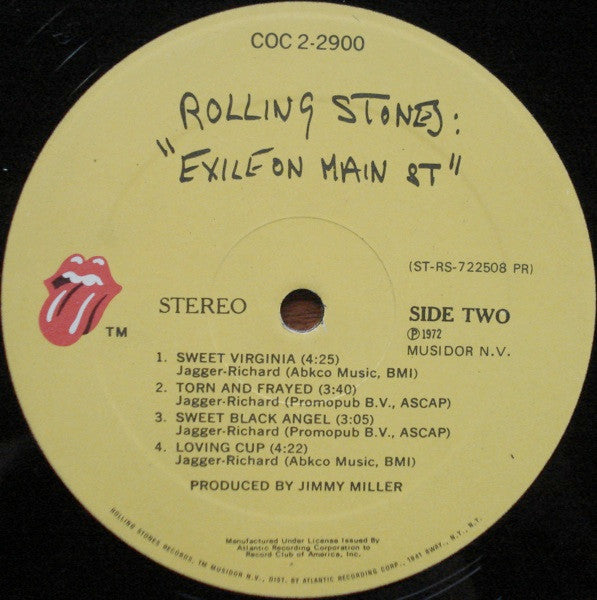 The Rolling Stones : Exile On Main St. (2xLP, Album, Club, Uni)