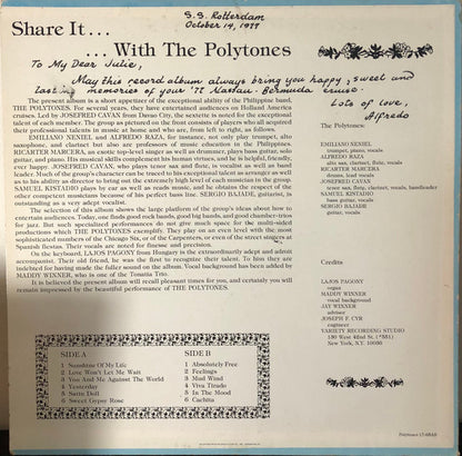The Polytones : Share It.. With The Polytones (LP, Album)