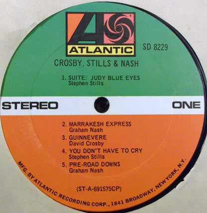 Crosby, Stills & Nash : Crosby, Stills & Nash (LP, Album, CP )