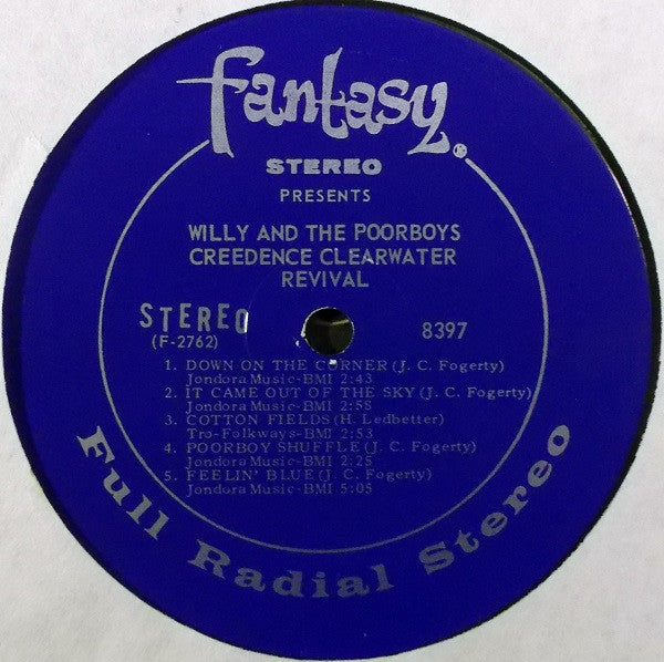 Creedence Clearwater Revival : Willy And The Poor Boys (LP, Album, Roc)