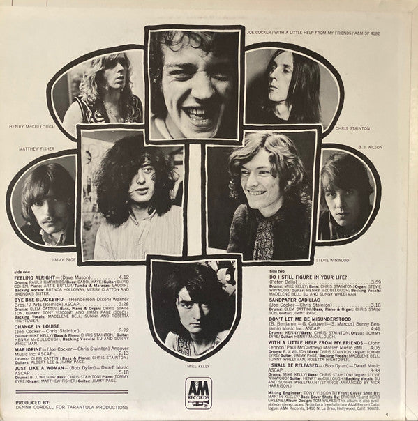 Joe Cocker : With A Little Help From My Friends (LP, Album, Ter)