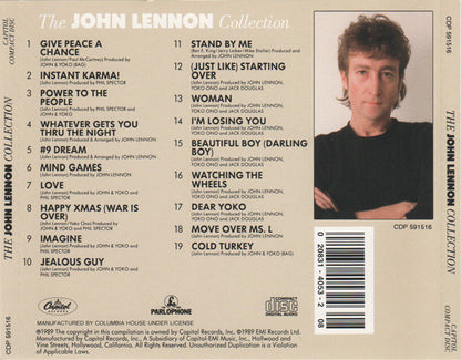John Lennon : The John Lennon Collection (CD, Comp, Club, RE, RP)